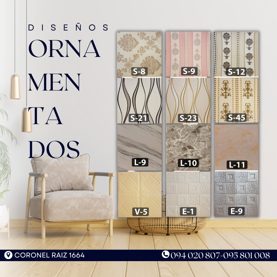 PLACA AUTOADHESIVA DISEÑO ORNAMENTADO - Imagen 2