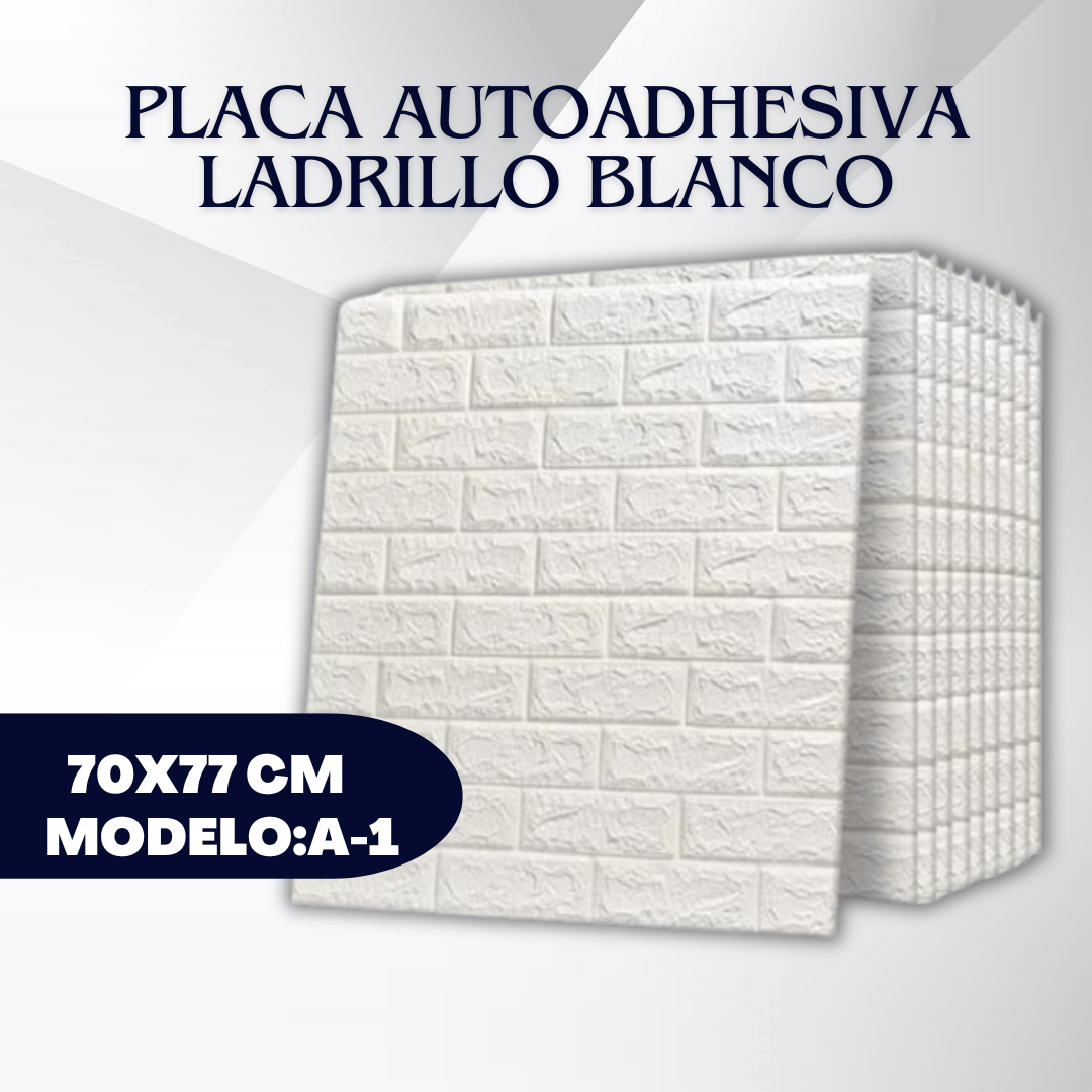 PLACAS AUTOADHESIVAS IMITACION LADRILLO EN UN SOLO COLOR - Imagen 3
