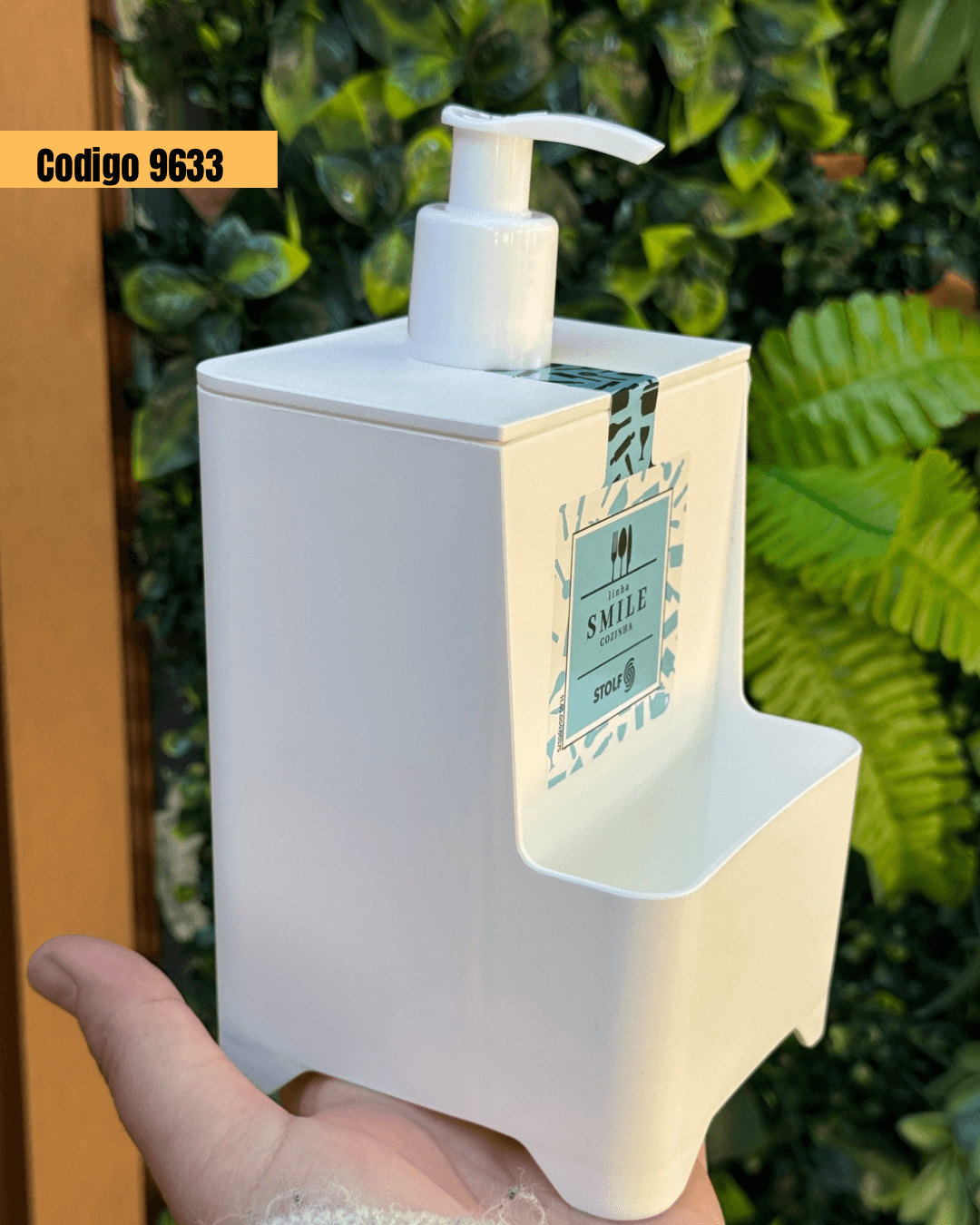 Accesorio cocina, dispensador jabón con espacio para esponja - Imagen 4
